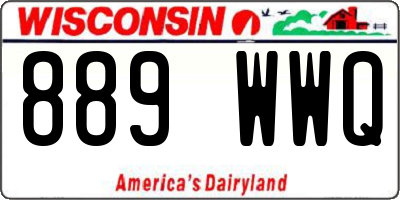 WI license plate 889WWQ