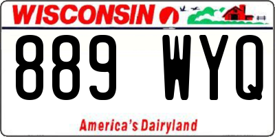 WI license plate 889WYQ