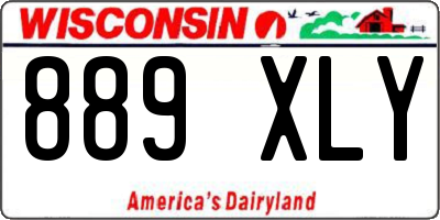 WI license plate 889XLY