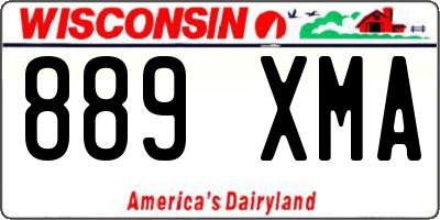 WI license plate 889XMA