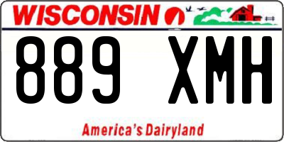 WI license plate 889XMH