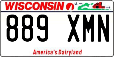 WI license plate 889XMN