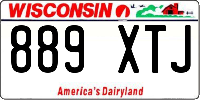 WI license plate 889XTJ