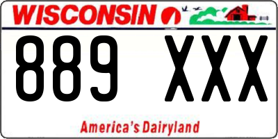 WI license plate 889XXX