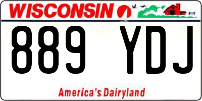 WI license plate 889YDJ