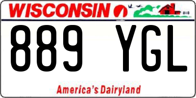 WI license plate 889YGL