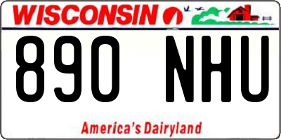 WI license plate 890NHU