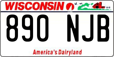 WI license plate 890NJB
