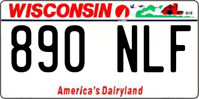 WI license plate 890NLF