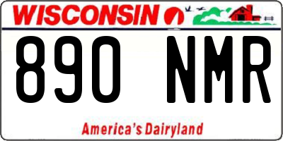 WI license plate 890NMR