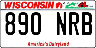 WI license plate 890NRB