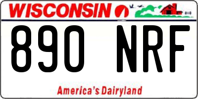 WI license plate 890NRF