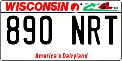 WI license plate 890NRT
