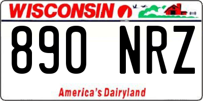 WI license plate 890NRZ