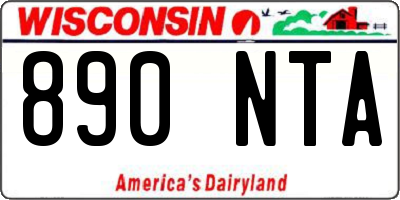WI license plate 890NTA