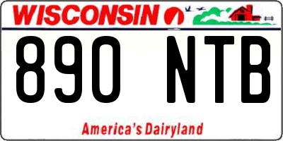 WI license plate 890NTB