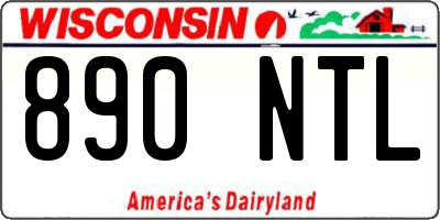 WI license plate 890NTL