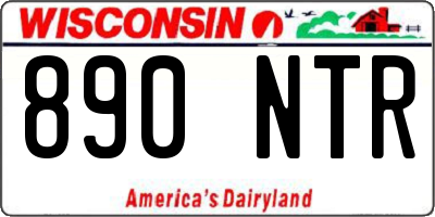 WI license plate 890NTR