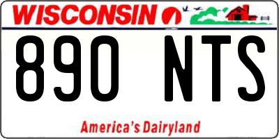 WI license plate 890NTS