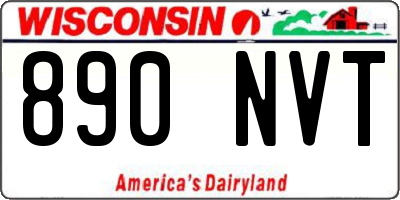 WI license plate 890NVT