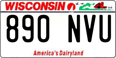 WI license plate 890NVU