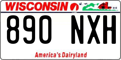 WI license plate 890NXH