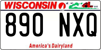 WI license plate 890NXQ