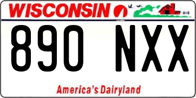 WI license plate 890NXX