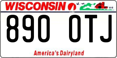 WI license plate 890OTJ