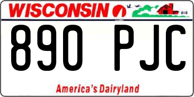 WI license plate 890PJC