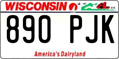 WI license plate 890PJK