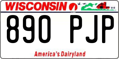 WI license plate 890PJP