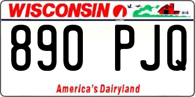 WI license plate 890PJQ