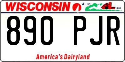 WI license plate 890PJR