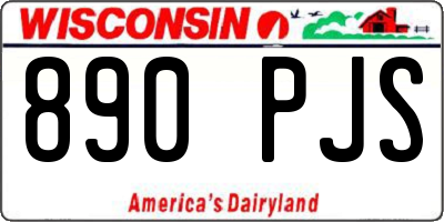 WI license plate 890PJS