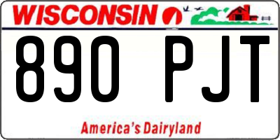 WI license plate 890PJT