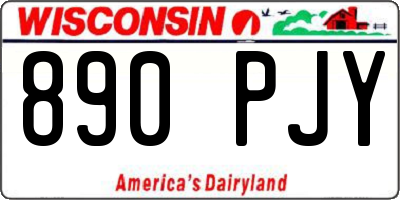 WI license plate 890PJY