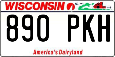 WI license plate 890PKH