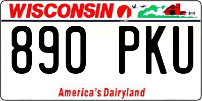 WI license plate 890PKU
