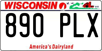 WI license plate 890PLX