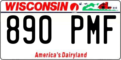 WI license plate 890PMF