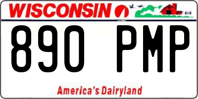 WI license plate 890PMP