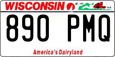 WI license plate 890PMQ