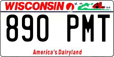 WI license plate 890PMT