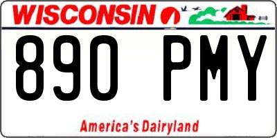 WI license plate 890PMY