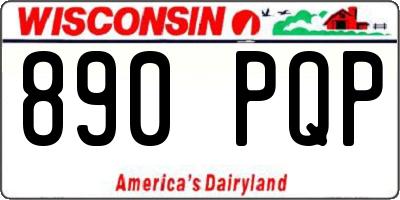 WI license plate 890PQP