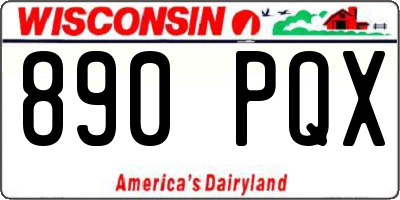 WI license plate 890PQX
