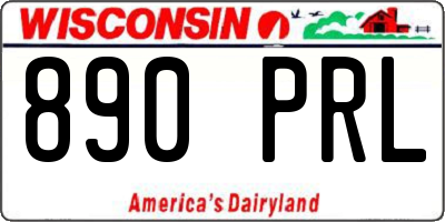 WI license plate 890PRL