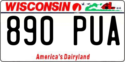 WI license plate 890PUA