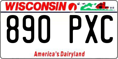 WI license plate 890PXC
